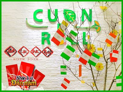 CUONnROLL-cây lộc cuốn độc đáo tại nhà hàng Cuốn N Roll