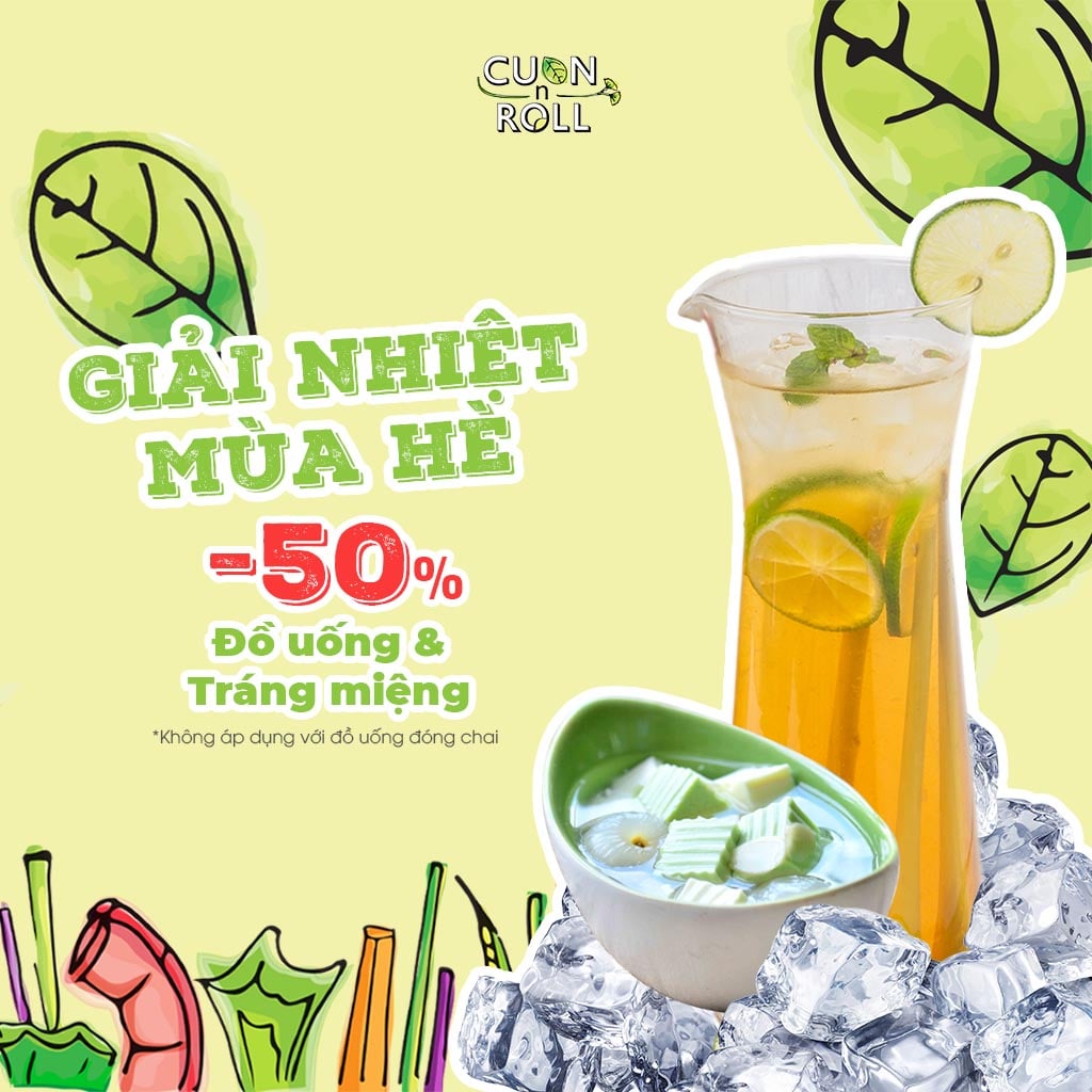 Giải nhiệt đầu tuần với ưu đãi giảm 50%