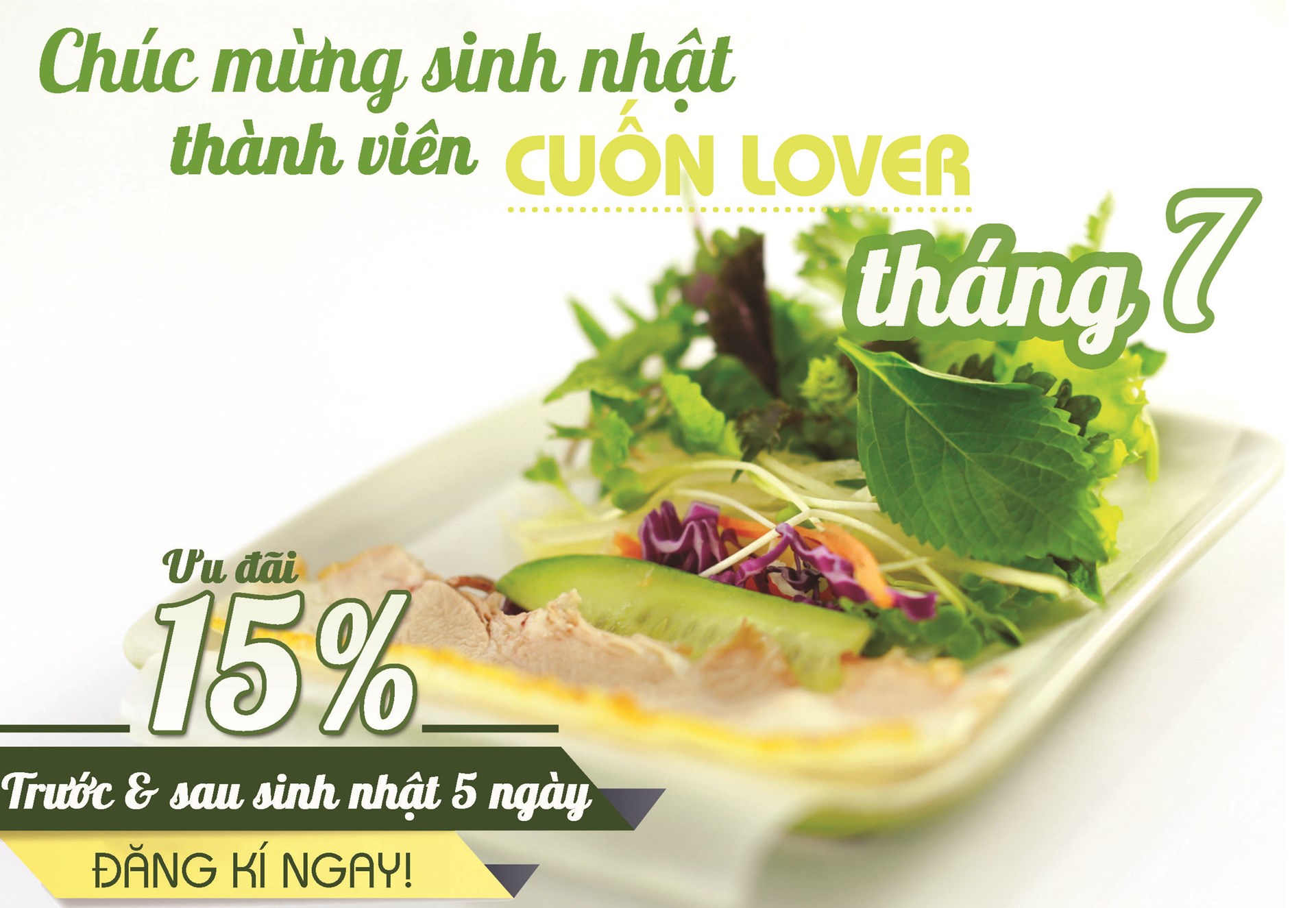 Khuyến mại khách hàng thân thiết tháng 7