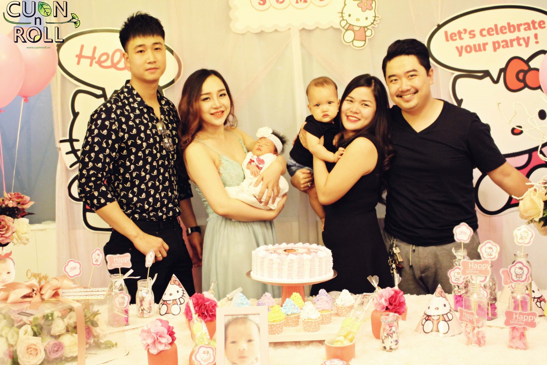 Dịch vụ tổ chức tiệc thôi nôi cho bé tại Cuốn N Roll