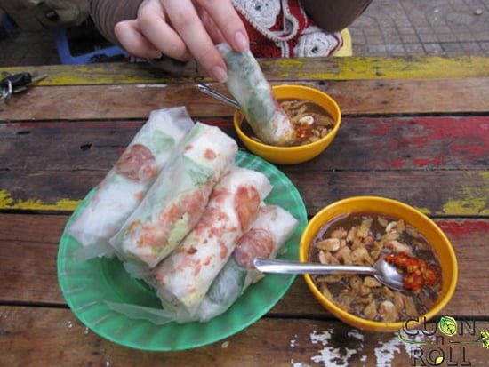 món cuốn bánh tráng