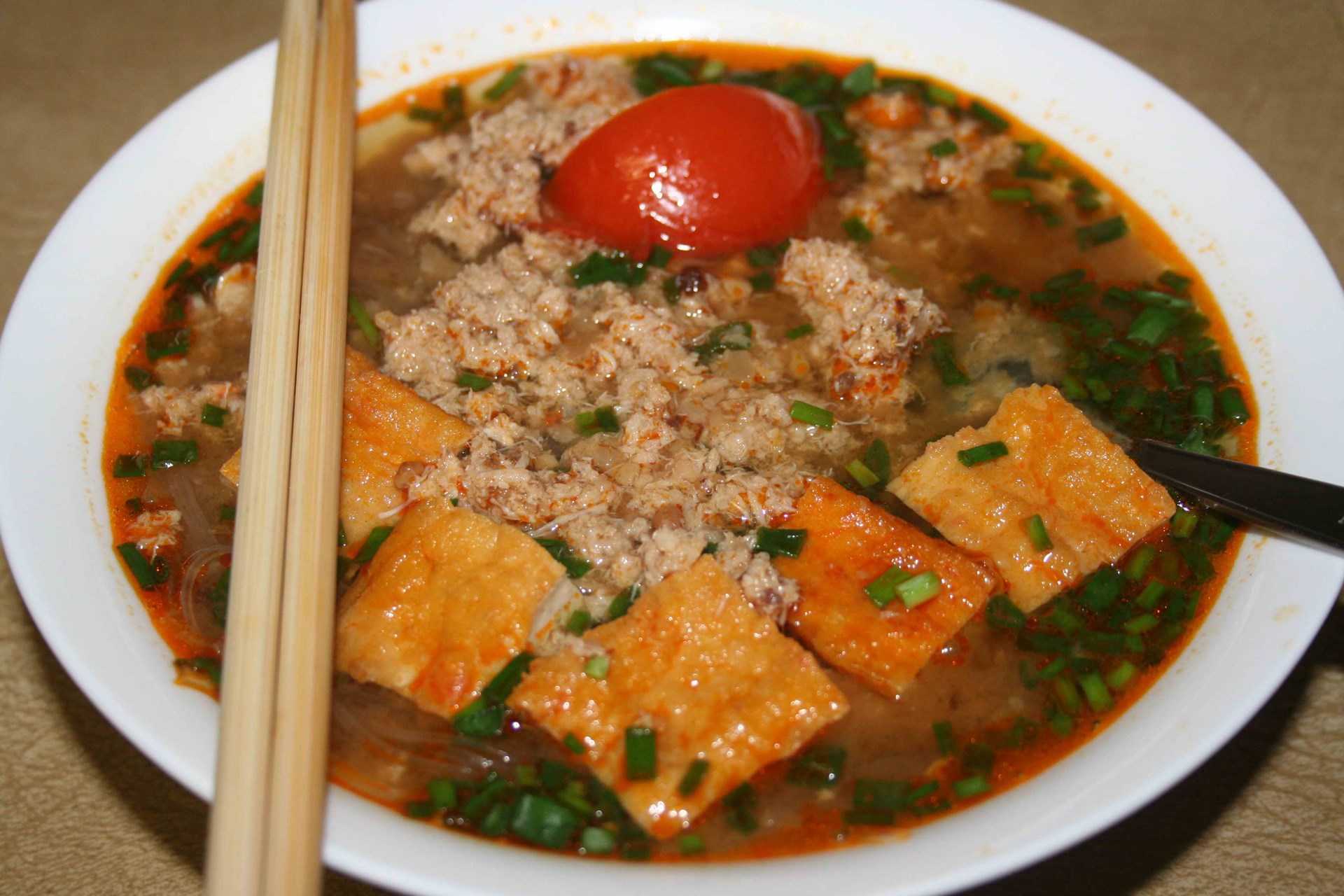 ăn sáng ngon hà nội-bún riêu cua