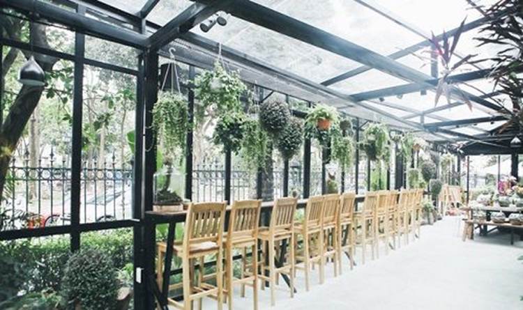 không gian xanh mát The YLang - Gardenista Coffee 