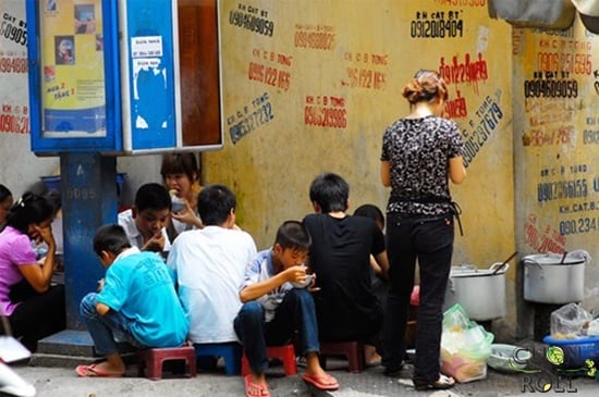 cháo sườn - món ăn vặt