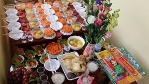 lễ cúng đầy tháng bé gái