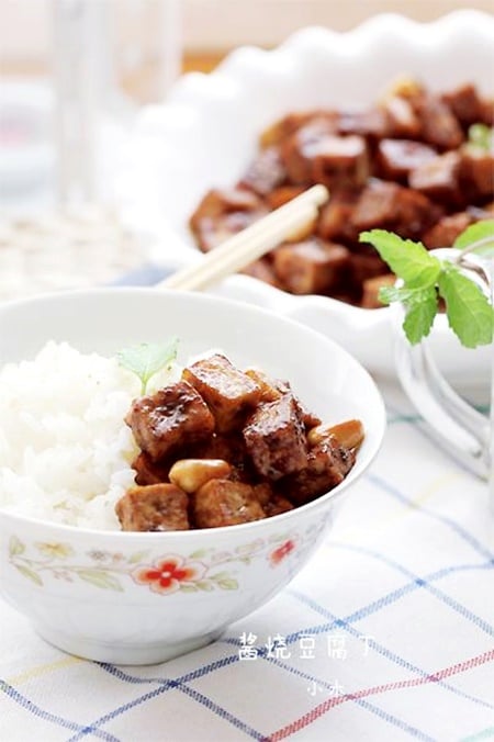 đậu phụ xào chay