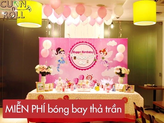 Dịch vụ tổ chức sinh nhật cho bé tại Cuốn N Roll