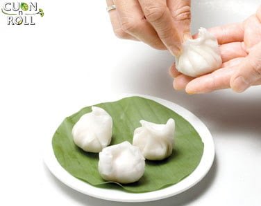 cách làm há cảo hấp chay cho ngày rằm