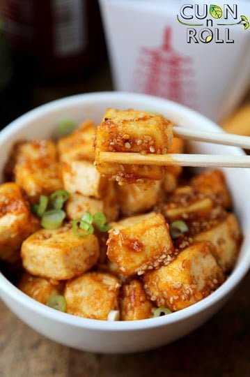 đậu phụ kho chay