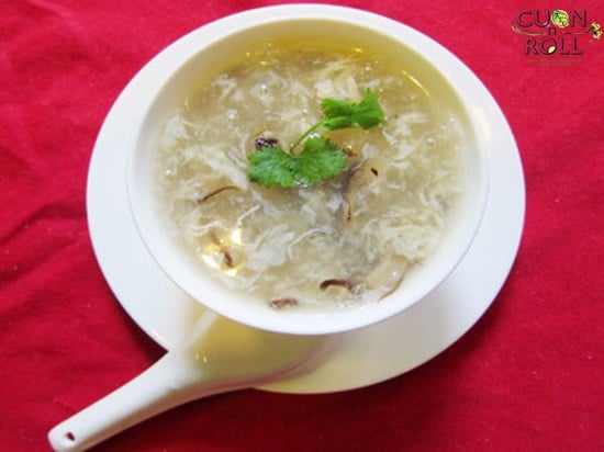 súp gà nấm hương