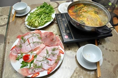 cách làm lẩu cá song