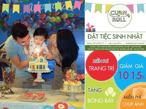 tổ chức sinh nhật cho bé