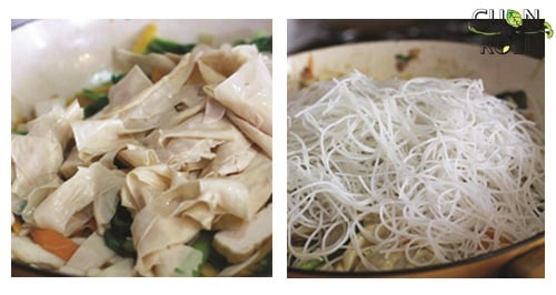 cách làm bún xào chay ngon cho ngày rằm