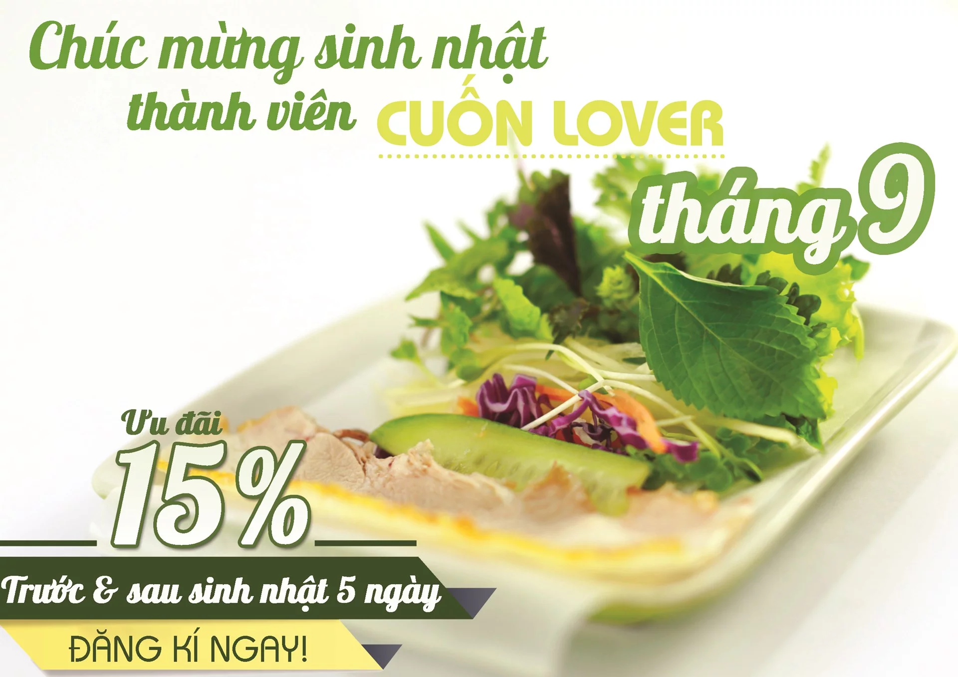 chương trình ưu đãi thành viên tháng 9