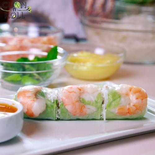 nem cuốn tôm thịt
