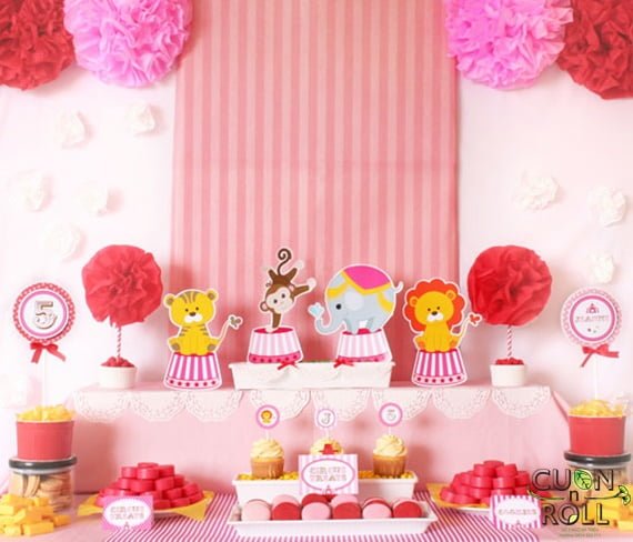 trang trí tiệc sinh nhật-cuonnroll