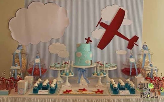 trang trí tiệc sinh nhật-cuonnroll