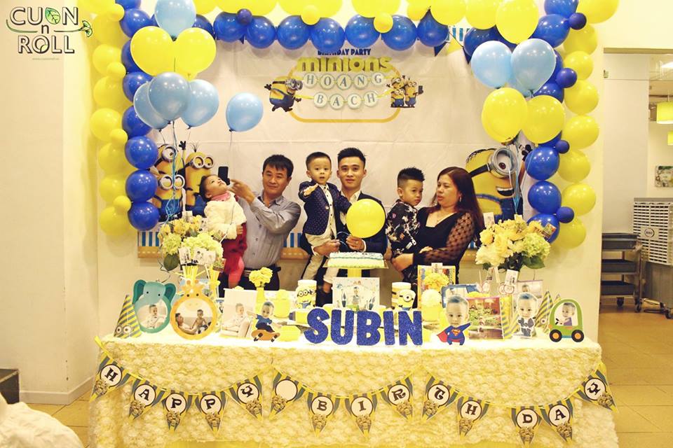 Bé Subin cùng đại gia đình