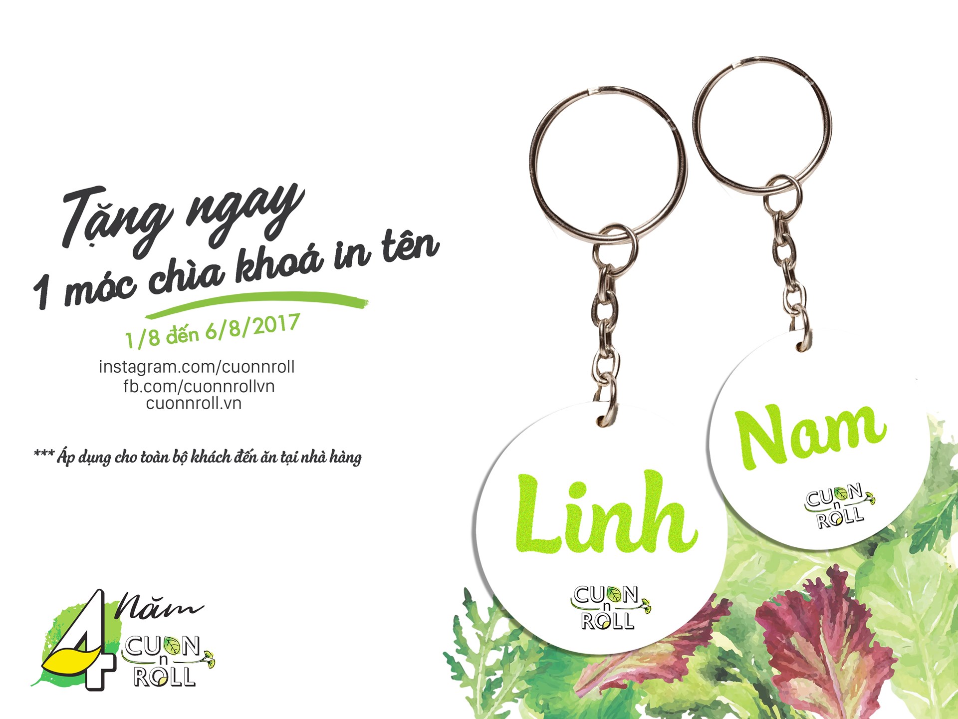 Mừng sinh nhật Cuốn N Roll 4 tuổi