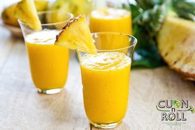 Sinh tố dứa thơm dịu