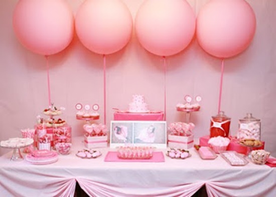 Set trang trí sinh nhật người lớn màu hồng có rèm kim tuyến  Cửa hàng shop  bán các loại bong bóng trang trí Kool Style