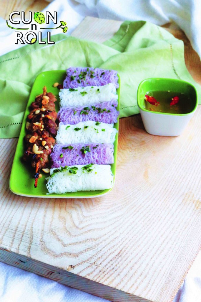 bánh hỏi thịt nướng