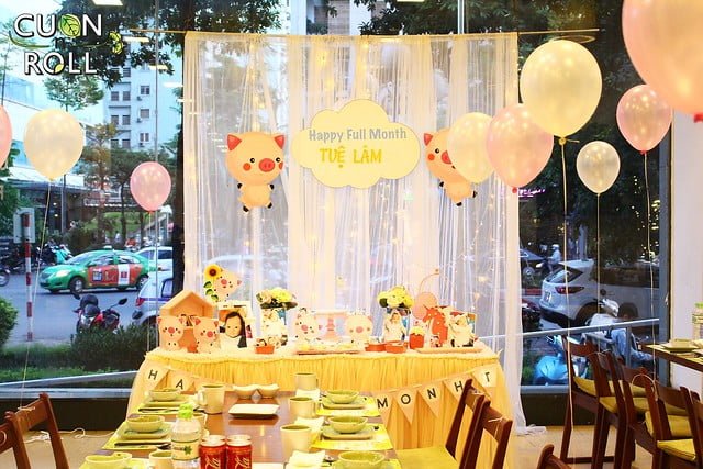 trang trí tiệc sinh nhật 3 tuổi cho bé gái