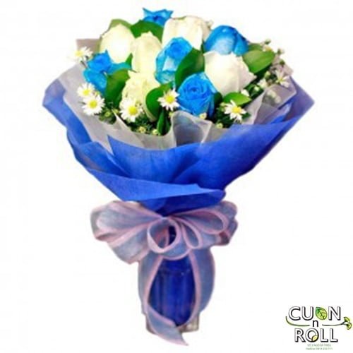 Hoa hồng xanh lạ mắt và cá tính