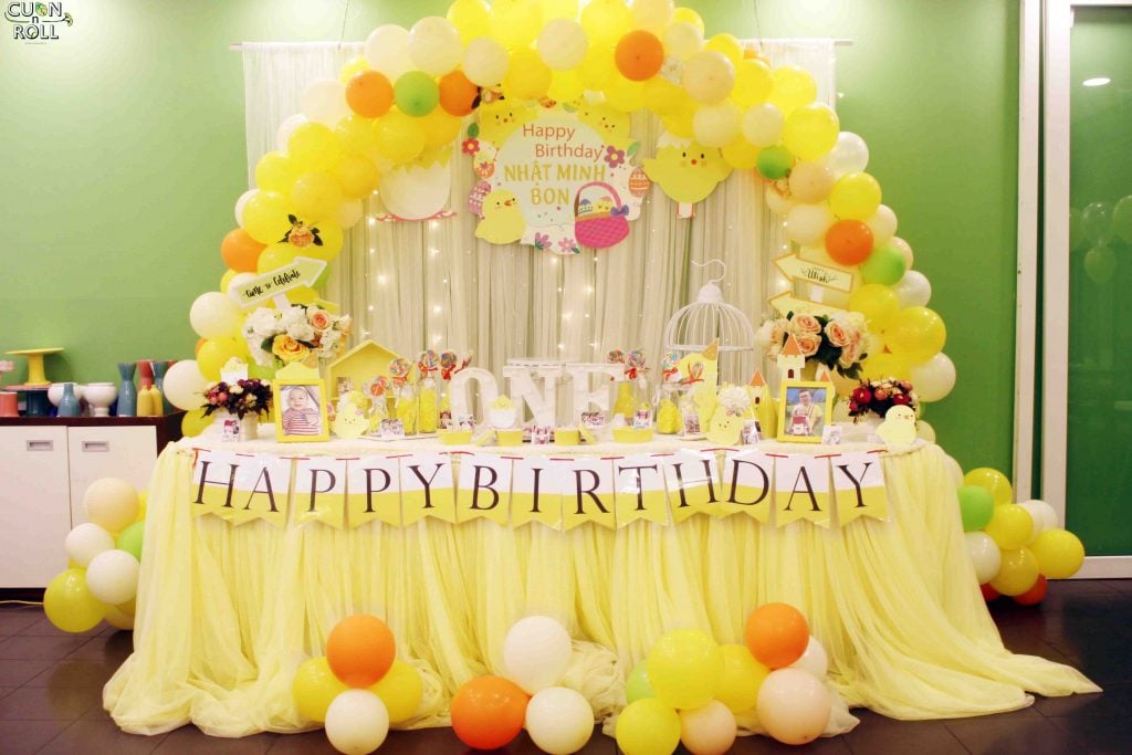 Lên ý tưởng trang trí không gian sinh nhật